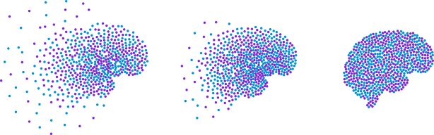 image dots sequence into brain